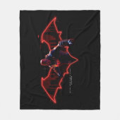 Couverture Polaire Gotham Chevaliers Hood rouge dans le logo (Devant)