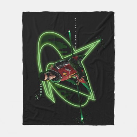 Couverture Polaire Gotham Knights Robin en logo (Devant)