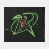 Couverture Polaire Gotham Knights Robin en logo (Devant (Horizontal))