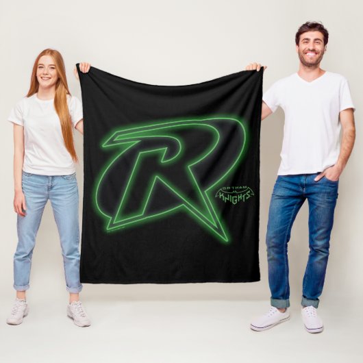 Couverture Polaire Gotham Knights Robin Logo (En situation)