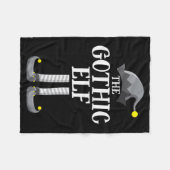 Couverture Polaire Gothic Black Elf Matching Family Group Christmas P (Devant (Horizontal))