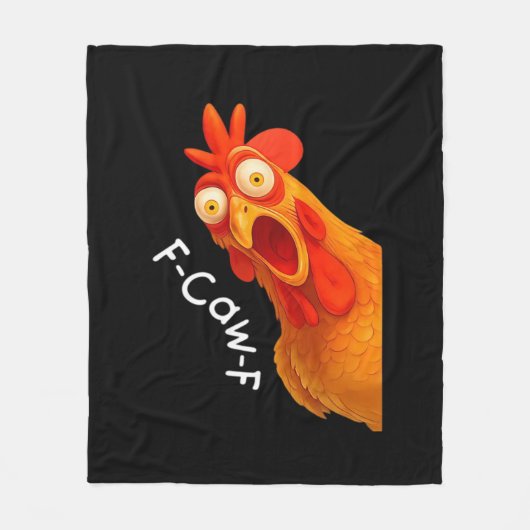 Couverture Polaire Gothic Humor Funny F-Caw-F Crow (Devant)