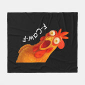 Couverture Polaire Gothic Humor Funny F-Caw-F Crow (Devant (Horizontal))
