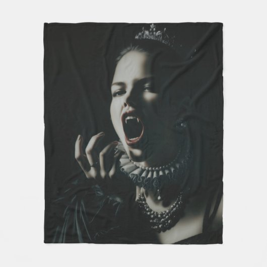 Couverture Polaire Gothic Vampire Queen Throw Blanket – Dark Fantasy  (Devant)