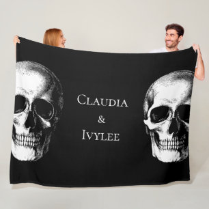 Couverture Polaire Gothique du crâne