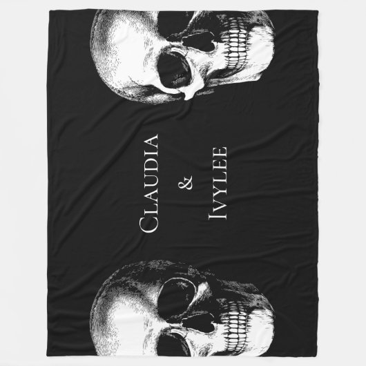 Couverture Polaire Gothique du crâne (Devant)