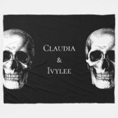 Couverture Polaire Gothique du crâne (Devant (Horizontal))