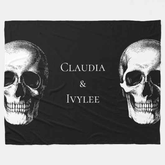 Couverture Polaire Gothique du crâne (Devant (Horizontal))