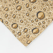 Couverture Polaire gouttelettes d'eau d'or (Coin)