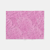 Couverture Polaire gouttelettes d'eau roses chaudes (Devant (Horizontal))
