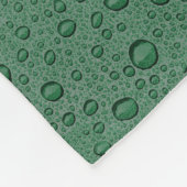 Couverture Polaire gouttelettes d'eau vertes (Coin)
