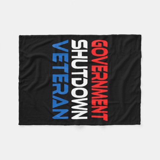 Couverture Polaire Government Shutdown Veteran  (Devant (Horizontal))