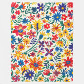 Couverture Polaire Grace florale intemporelle 60x80 (Devant)