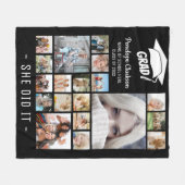 Couverture Polaire GRAD moderne 13 x collage photo Graduate Cadeau (Devant (Horizontal))