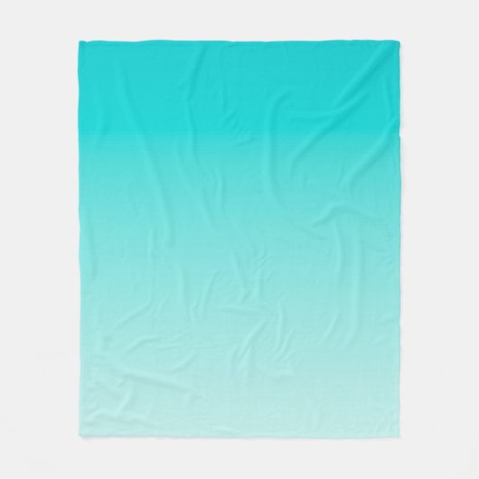Couverture Polaire gradient aqueux turquoise (Devant)