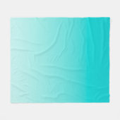 Couverture Polaire gradient aqueux turquoise (Devant (Horizontal))