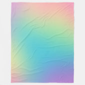 Couverture Polaire Gradient arc-en-ciel magnifique (Devant)