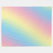 Couverture Polaire Gradient arc-en-ciel Pastel (Devant (Horizontal))
