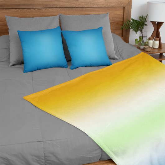 Couverture Polaire Gradient AroAce Agender Pride