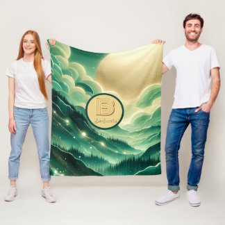 Couverture Polaire Gradient Emerald Kelly Parties scintillant verte M