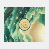 Couverture Polaire Gradient Emerald Kelly Parties scintillant verte M (Devant (Horizontal))