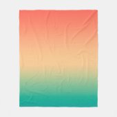 Couverture Polaire Gradient ombre corail blush beige vert doux bleu (Devant)