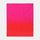 Couverture Polaire Gradient rose et orange (Devant)