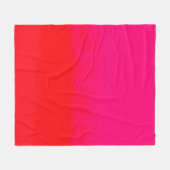Couverture Polaire Gradient rose et orange (Devant (Horizontal))