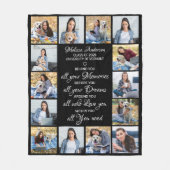 Couverture Polaire Graduate 14 Photo Collage Inspiration Graduation (Devant)