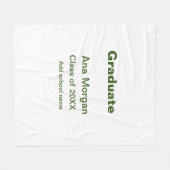 Couverture Polaire Graduate ajouter nom classe de nom de l'école de 2 (Devant (Horizontal))