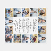 Couverture Polaire Graduate Graduation Inspirational 14 Photo Collage (Devant (Horizontal))