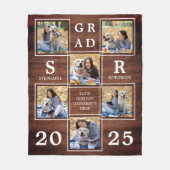 Couverture Polaire Graduate Keepsaké Graduation Unique Photo Collage (Devant)