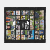 Couverture Polaire Graduate Modern Photo Collage GRAD 35 Photos Noir (Devant (Horizontal))