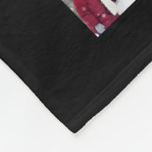 Couverture Polaire Graduate Modern Photo Collage Nom de script Noir (Coin)