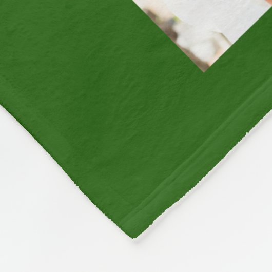 Couverture Polaire GRADUATE moderne 19 Photo Collage Script Vert (Coin)