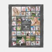 Couverture Polaire Graduation 35 Photo Collage Gris Shimmer (Devant)