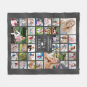 Couverture Polaire Graduation 35 Photo Collage Gris Shimmer (Devant (Horizontal))