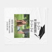 Couverture Polaire Graduation Année photo Soyez audacieux Courageux M (Devant (Horizontal))