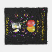 Couverture Polaire Graduation Bubbly Célébration (Devant (Horizontal))