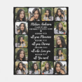 Couverture Polaire Graduation moderne 14 Photo Inspirational Graduate (Devant)