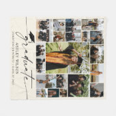 Couverture Polaire Graduation moderne 19 Photo Collage Diplôme (Devant (Horizontal))