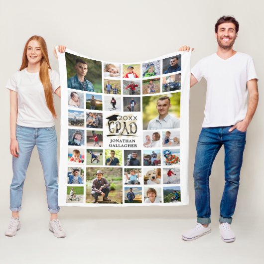 Couverture Polaire Graduation moderne 35 Photo Collage GRAD (En situation)
