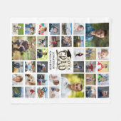 Couverture Polaire Graduation moderne 35 Photo Collage GRAD (Devant (Horizontal))