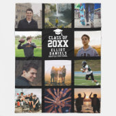 Couverture Polaire Graduation Moderne Instagram Tendance Photo Collag (Devant)