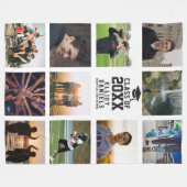 Couverture Polaire Graduation Moderne Instagram Tendance Photo Collag (Devant (Horizontal))