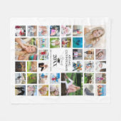 Couverture Polaire Graduation Photo Collage Script CLASSE DE Blanc (Devant (Horizontal))