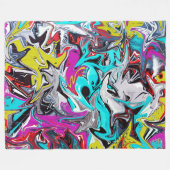 Couverture Polaire Graffiti (Devant (Horizontal))