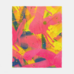 Couverture Polaire Graffiti coloré. Closeup artart de rue abstrait