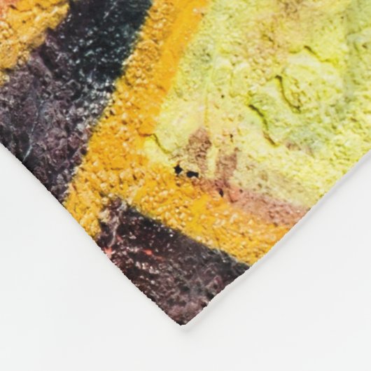 Couverture Polaire graffiti de planète (Coin)