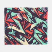 Couverture Polaire Graffiti moderne (Devant (Horizontal))